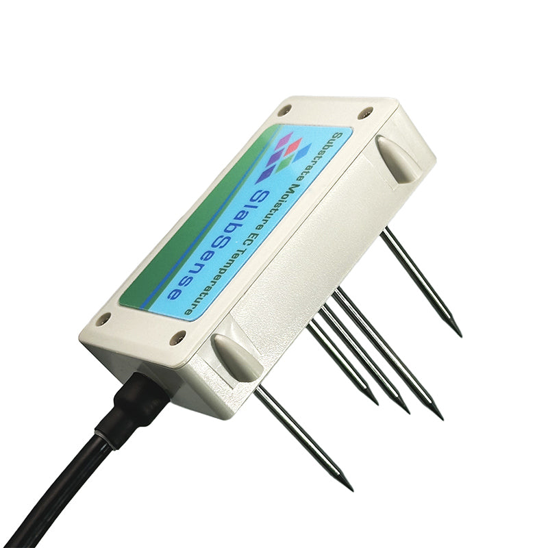 SlabSense Substrate Moisture, EC, Temperature Sensor (RS485, SDI-12 Interface)Hydroponic and Horticulture Sensor.potting soils, perlite, peat moss, rockwool and cocopeat