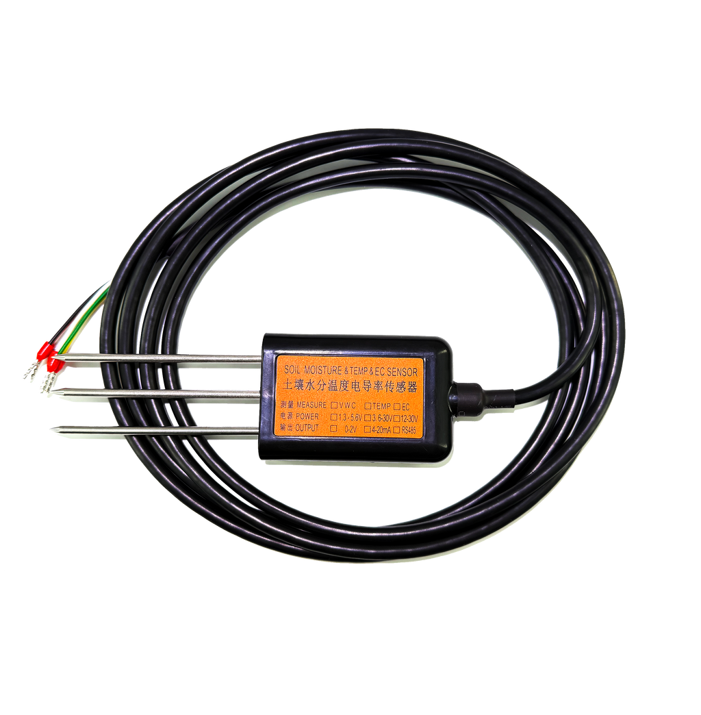 MEC10 Soil Moisture&Temperature&EC Sensor. Soil Water Content Sensor. RS485 / 0-2V interface