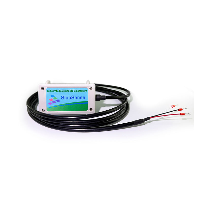 SlabSense Substrate Moisture, EC, Temperature Sensor (RS485, SDI-12 Interface)Hydroponic and Horticulture Sensor.potting soils, perlite, peat moss, rockwool and cocopeat